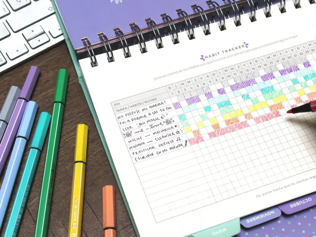 30 ideias diferentes para seu habit tracker