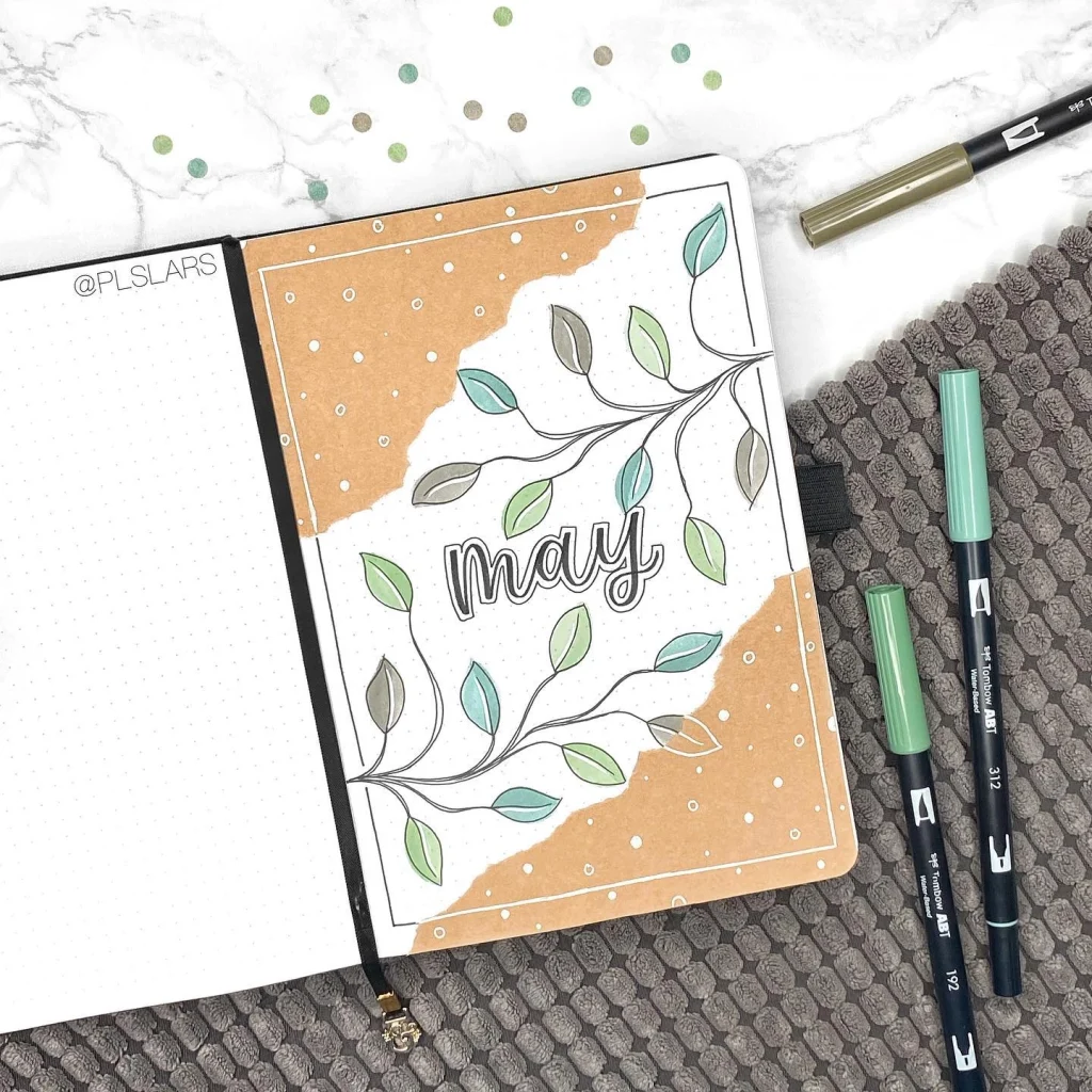 Tema para Bullet Journal - Folhagem - @plslars