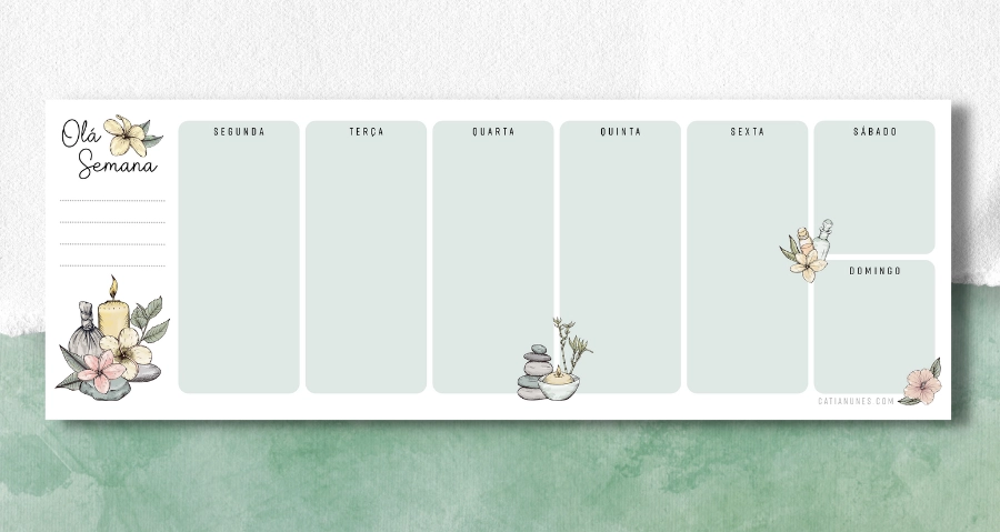 Planner Semanal Relax Grátis